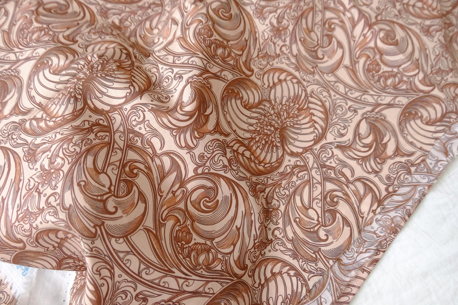 Copper Ornamental Fine Cotton Lawn — 1.75 yd