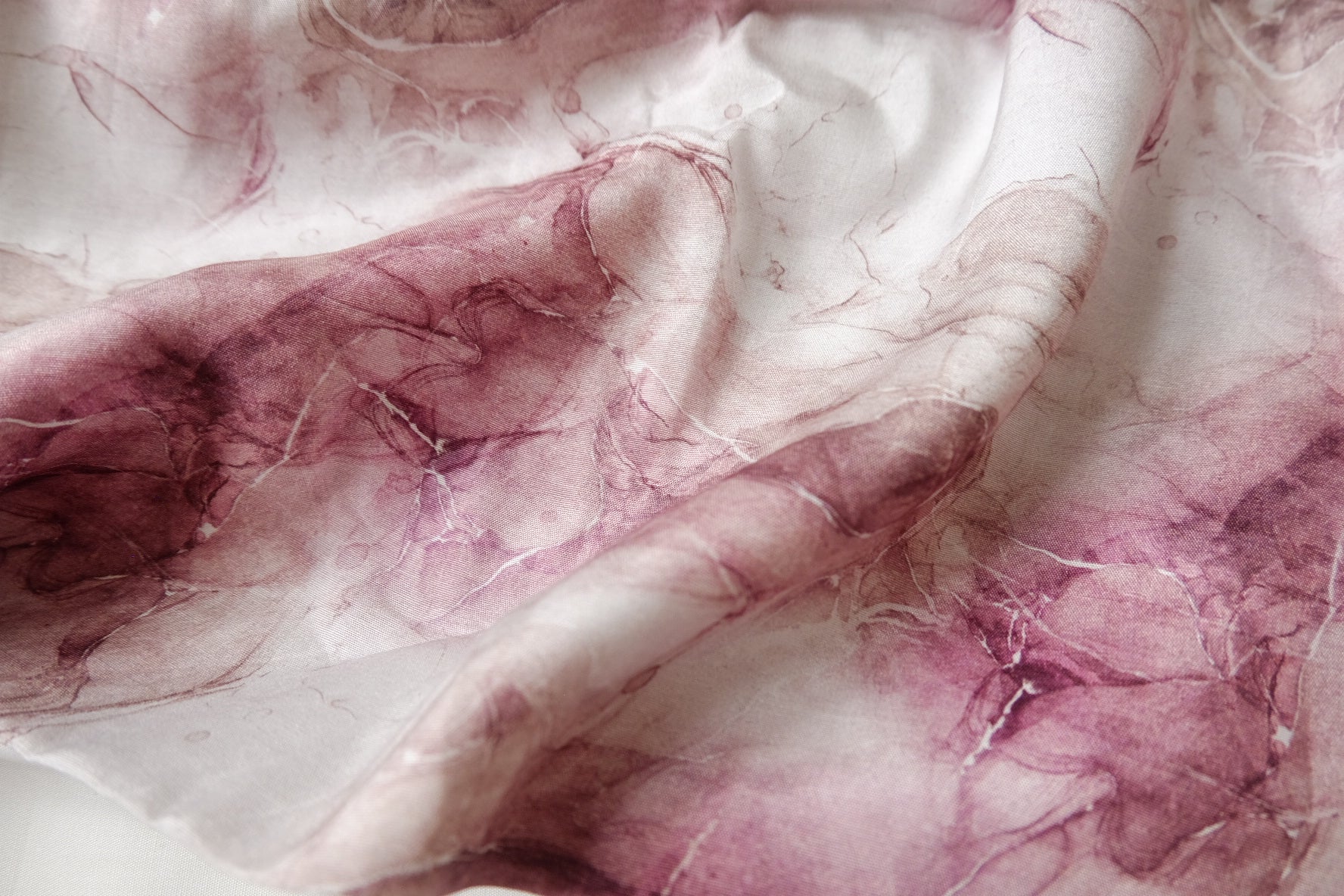Mauve Ink-Wash Cupro Fabric - 3.28 yd