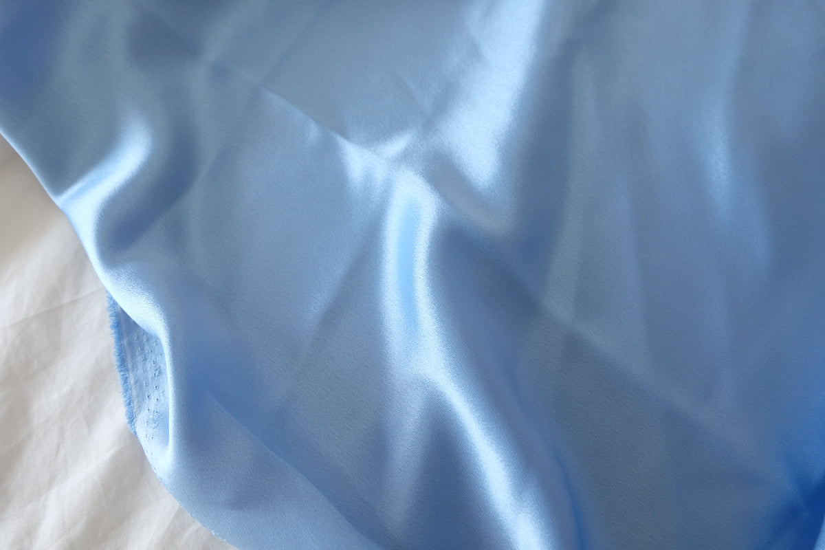 Powder Blue Triacetate Satin – 3.3 yd