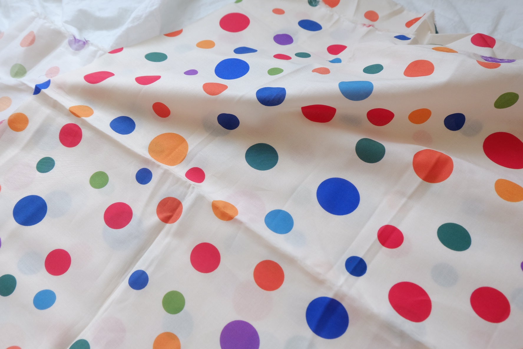 Playful Color Dot Fine Cotton Lawn — 2.19 yd