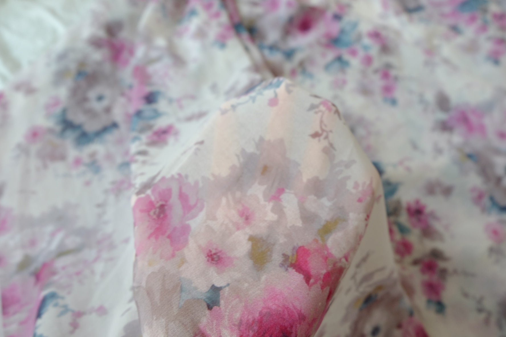 Romantic Floral Georgette for Skirts and Blouses 2.2 Yards