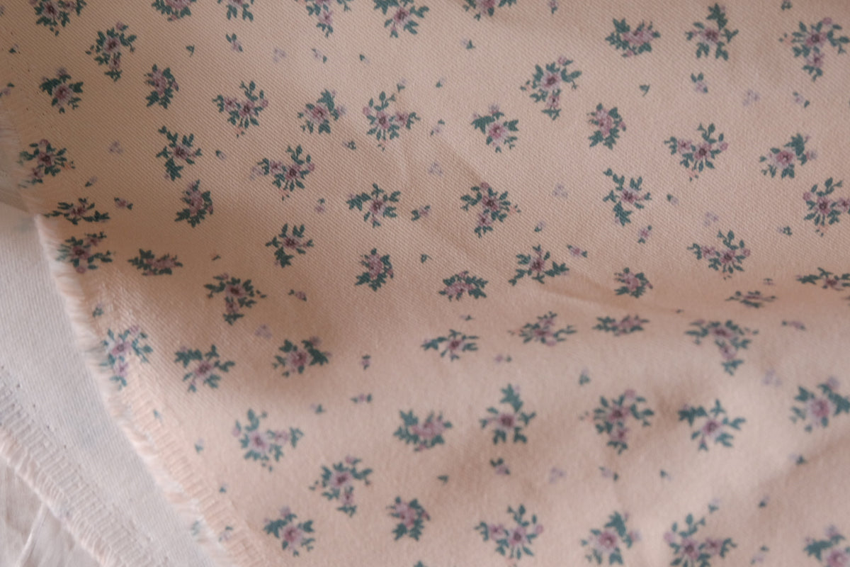 Vintage Rosebud – Cotton Twill Fabric | 2.2 yards