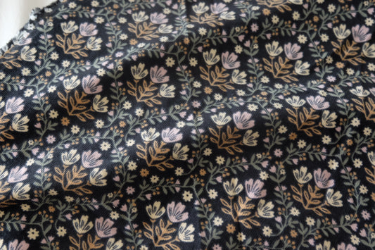 Midnight Meadow Brushed Cotton Corduroy – 2.2 yd