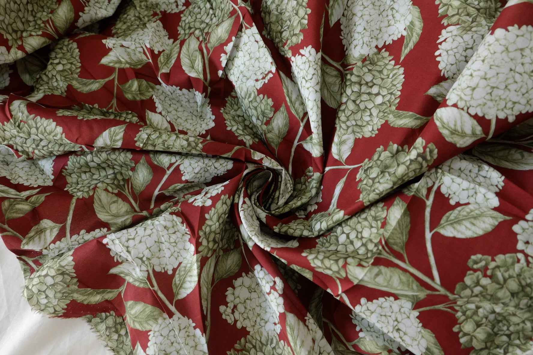 Hydrangea Floral Cotton Lawn Fabric – 4.6 yd