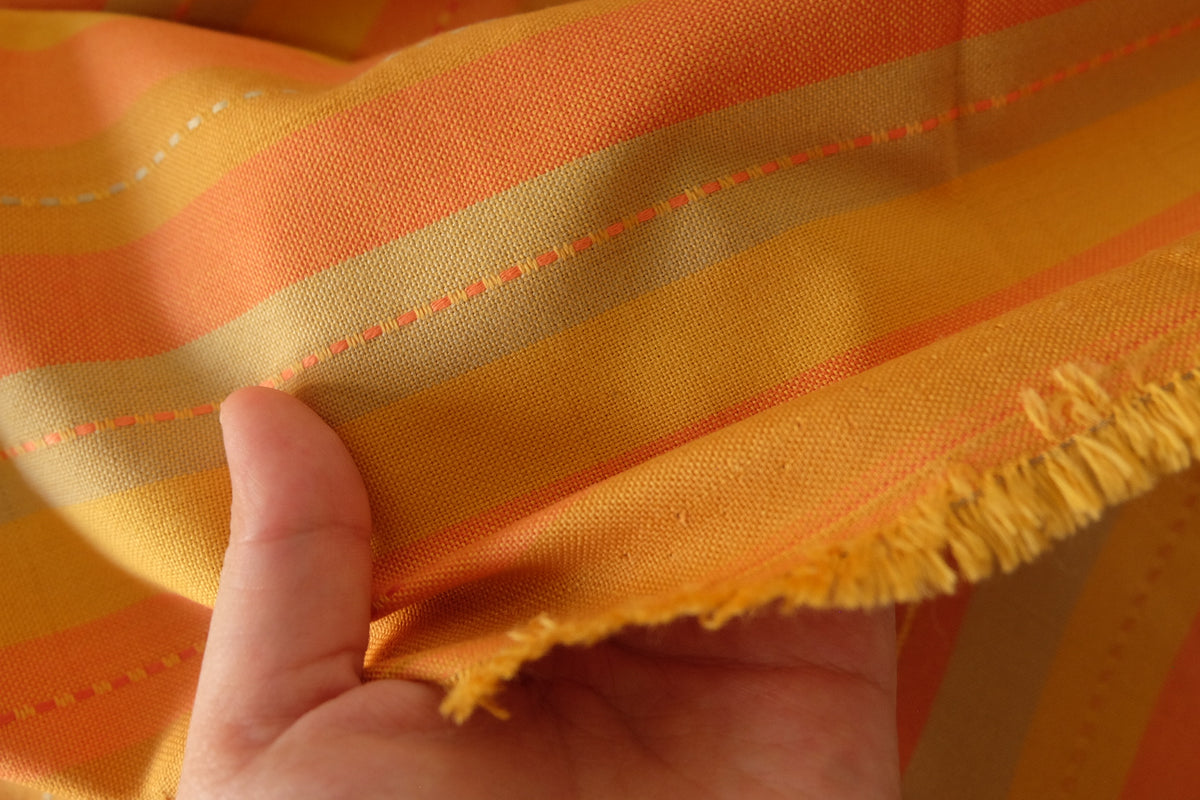 Golden Sunset Yarn-Dyed Striped Cotton Jacquard – 1.64 yd