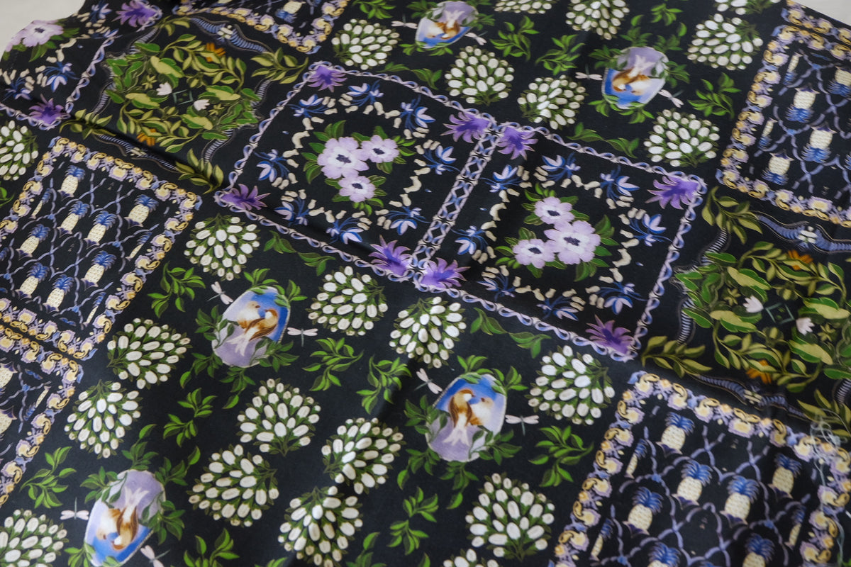 Midnight Garden Patchwork Cotton – 1.1 yd