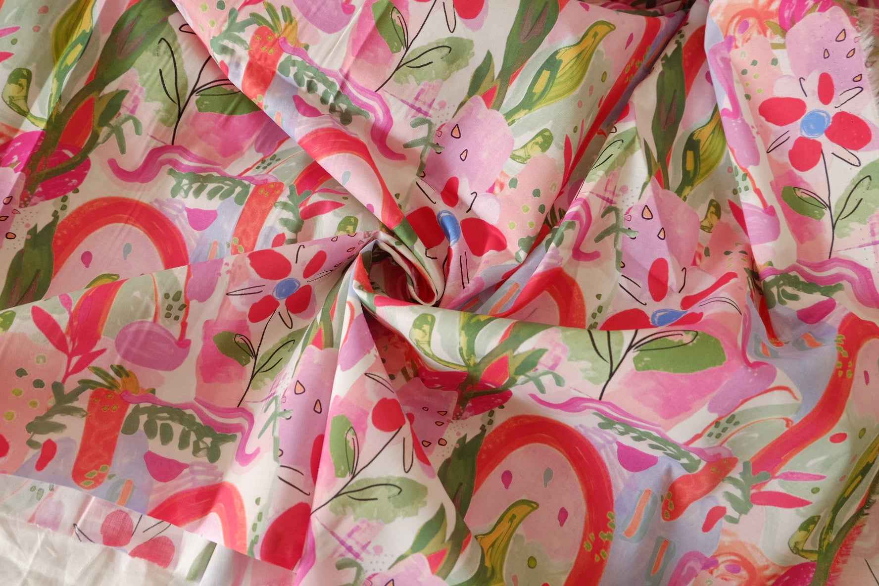 Rainbow Garden Cotton Lawn – 2.19 yd