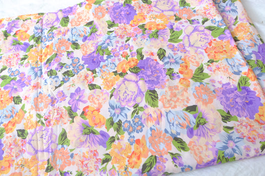 Pastel Garden Floral Silky 80s Cotton Lawn — 3.28 yd
