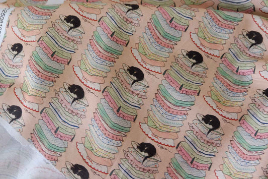 Soft Twill Cotton Cartoon Print Fabric – 1.5 yd
