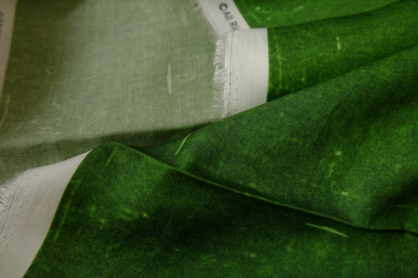 Deep Green Twill Tencel Fabric, 2.84 Yards
