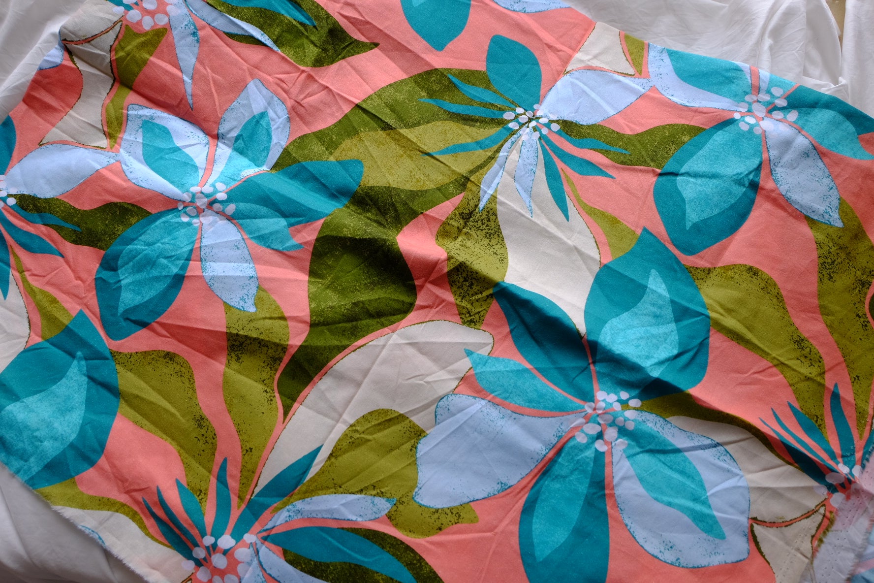 Tropical Abstract Floral Cotton – 1.2 yd