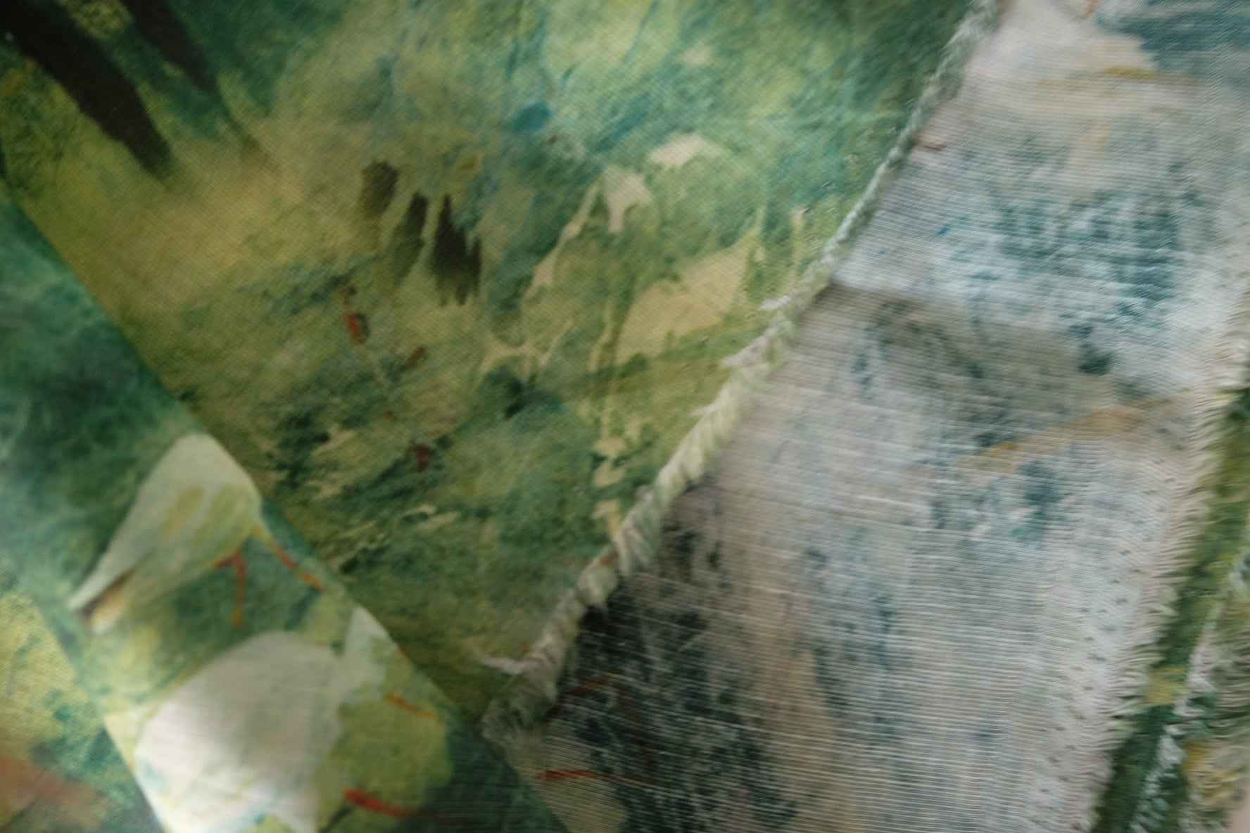Watercolor Heron Tencel Blend Fabric – 2.2 yd