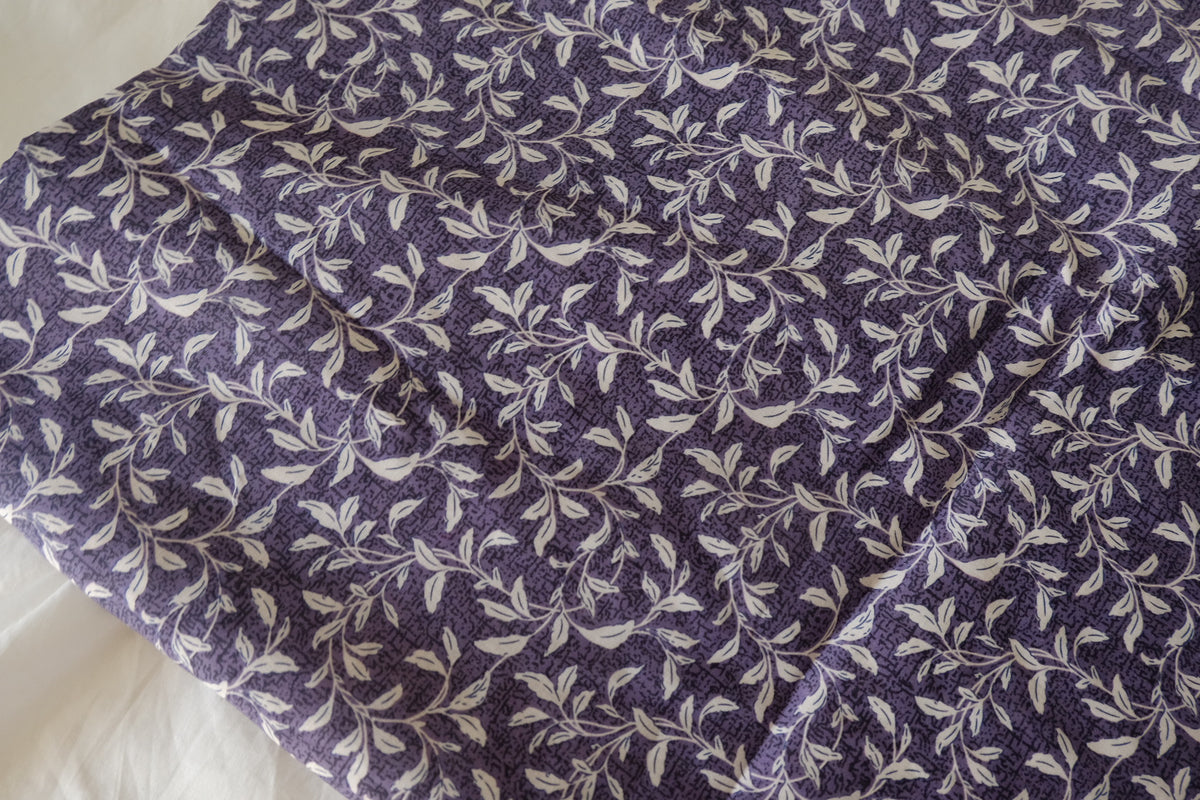 Lavender Willow – Botanical Print Cotton Fabric | 2.2 Yards