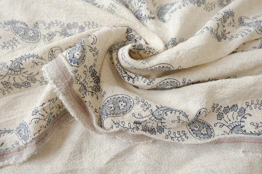 Washed Paisley Linen, 2.19 Yards
