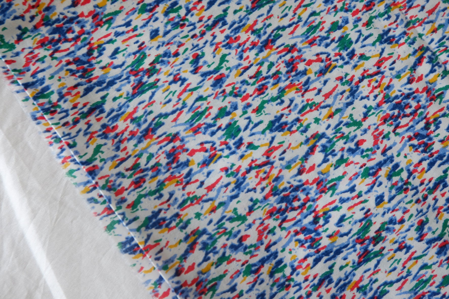 Colorful Abstract Cotton Lawn Fabric – 2.84 yd