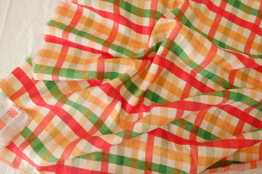 Picnic Check Rayon Challis Fabric – 2.2 yd