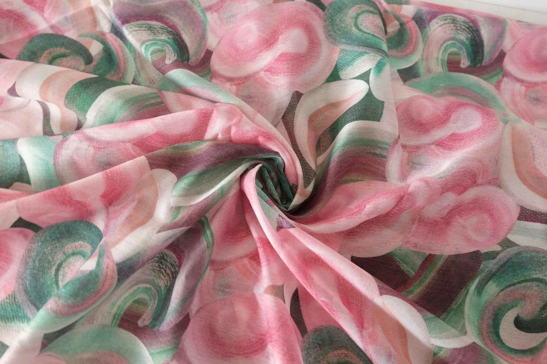 Abstract Swirl Tencel Blend Fabric – 2.2 yd