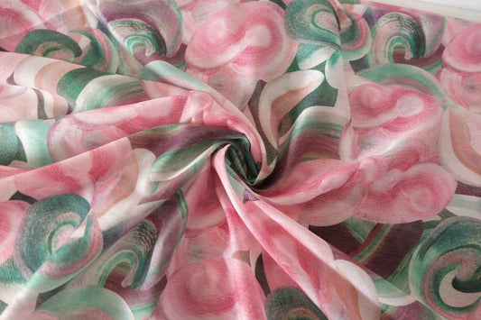 Abstract Swirl Tencel Blend Fabric – 2.2 yd