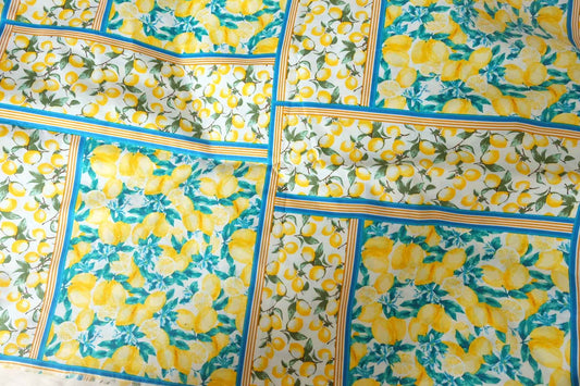 Lemon Panel Cotton Poplin – 2.2 yd