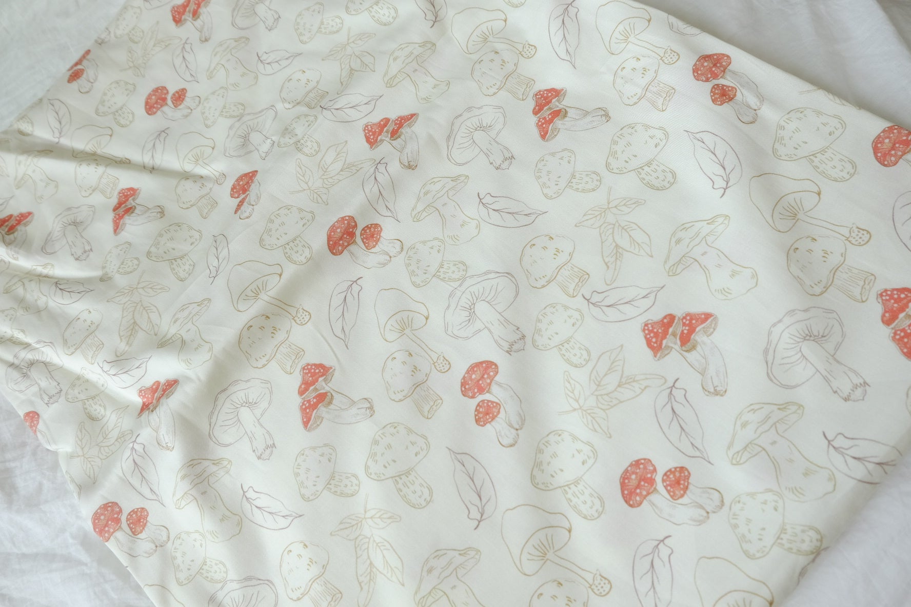 Woodland Mushroom Cotton Sateen, 2.2 Yards