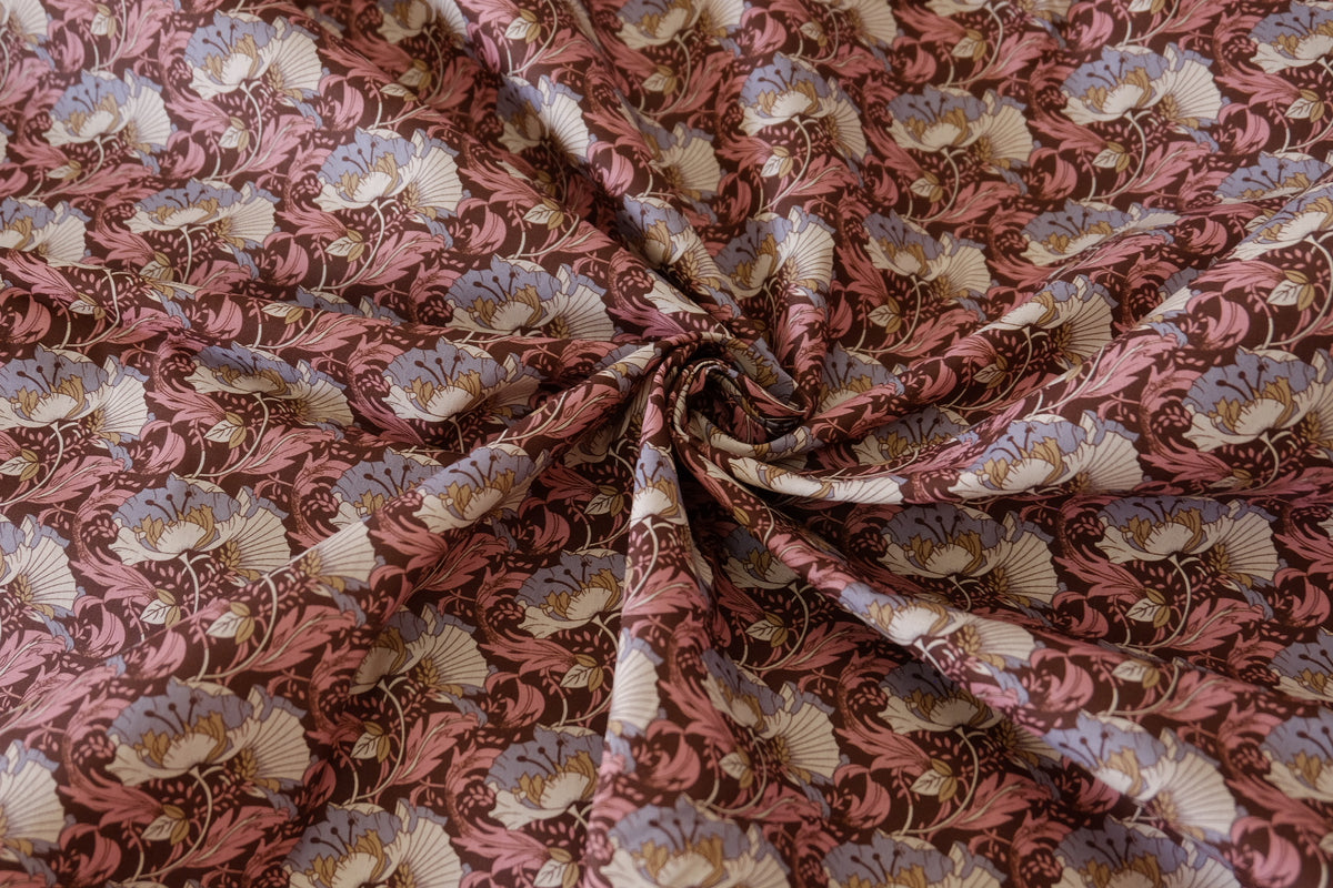 Vintage Rose Art Nouveau Fine Cotton – 1.64 / 2.19 yd