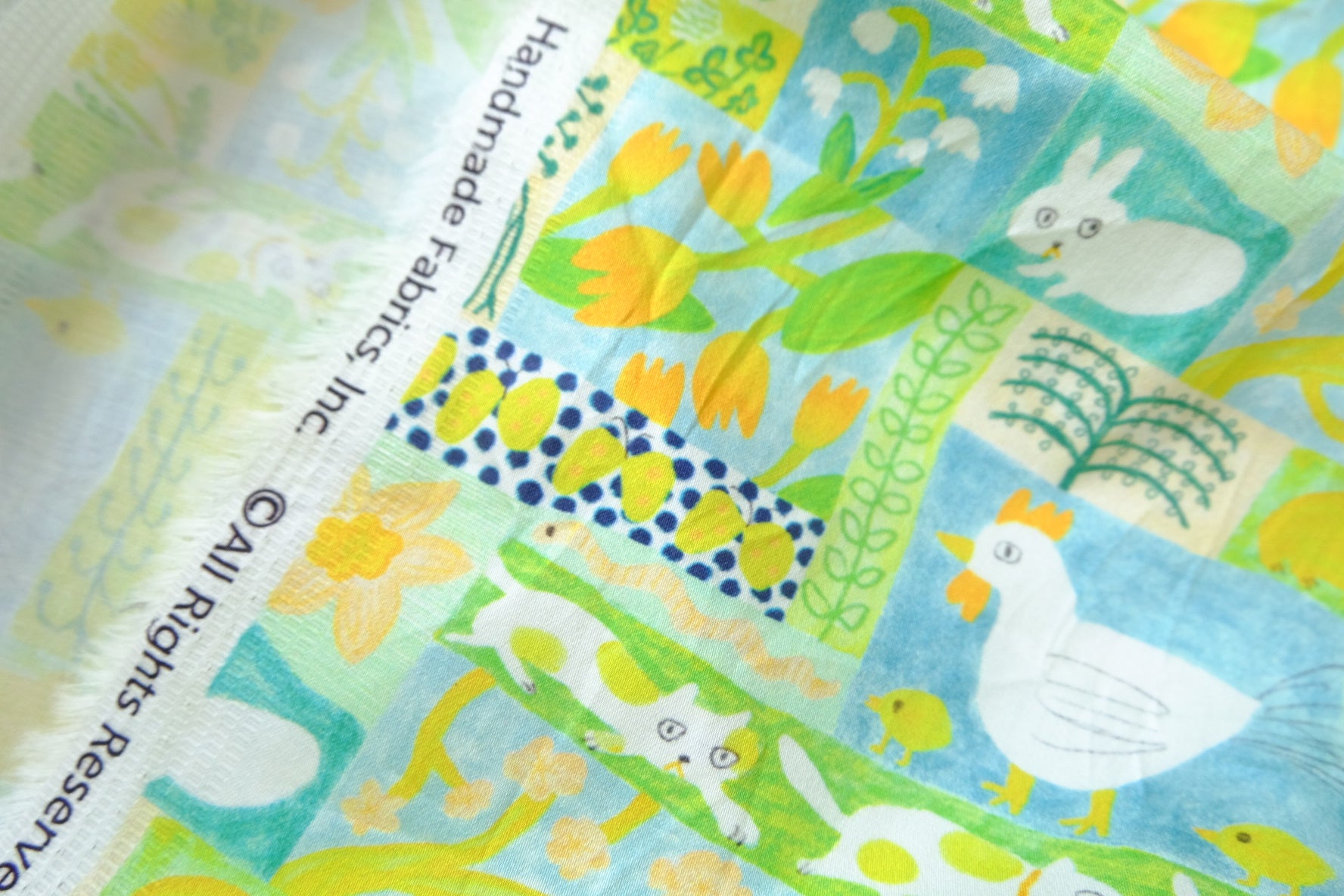 Playful Farm Print Cotton Sateen Shirt Fabric (2.2 Yards)