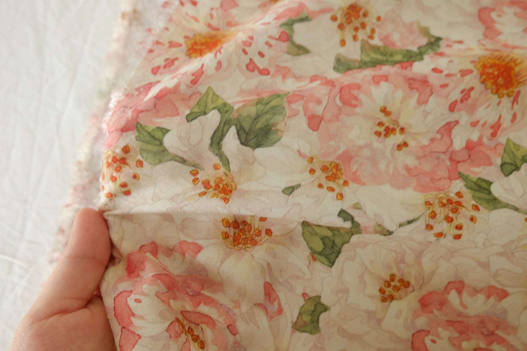Blush Peony Cotton Nylon Blend – 3.3 yd