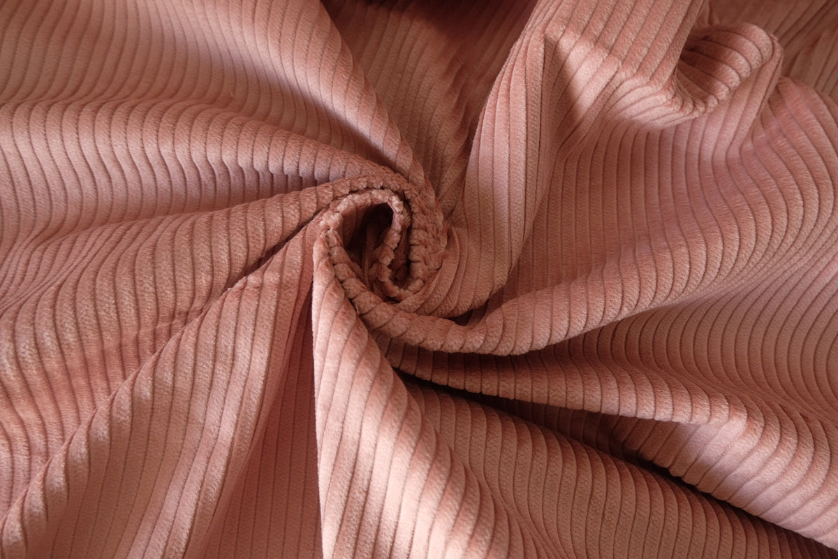 Dusty Rose – Soft Wide Wale Cotton Corduroy Fabric | 2.2 Yards