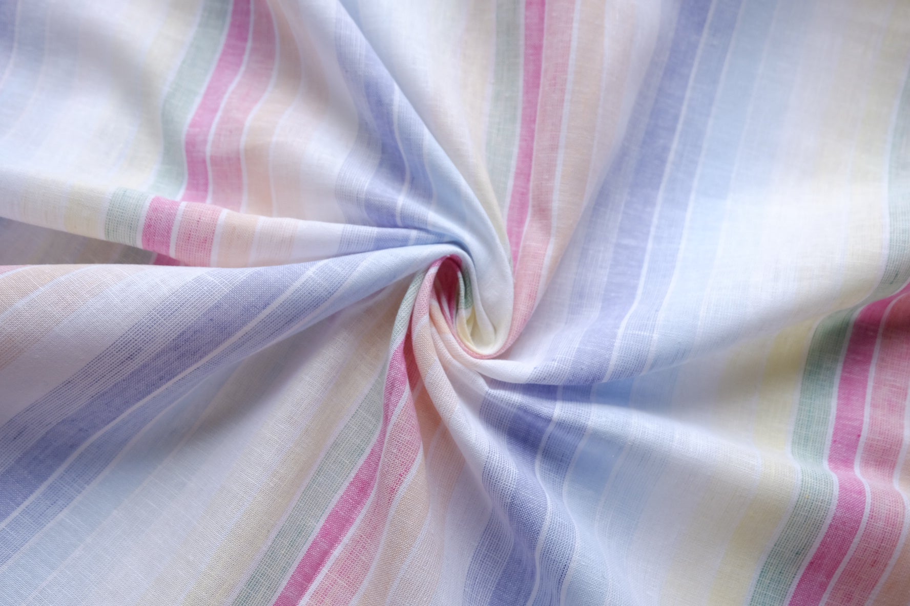 Pastel Stripe Yarn-Dyed Linen Cotton – 2.2 yd