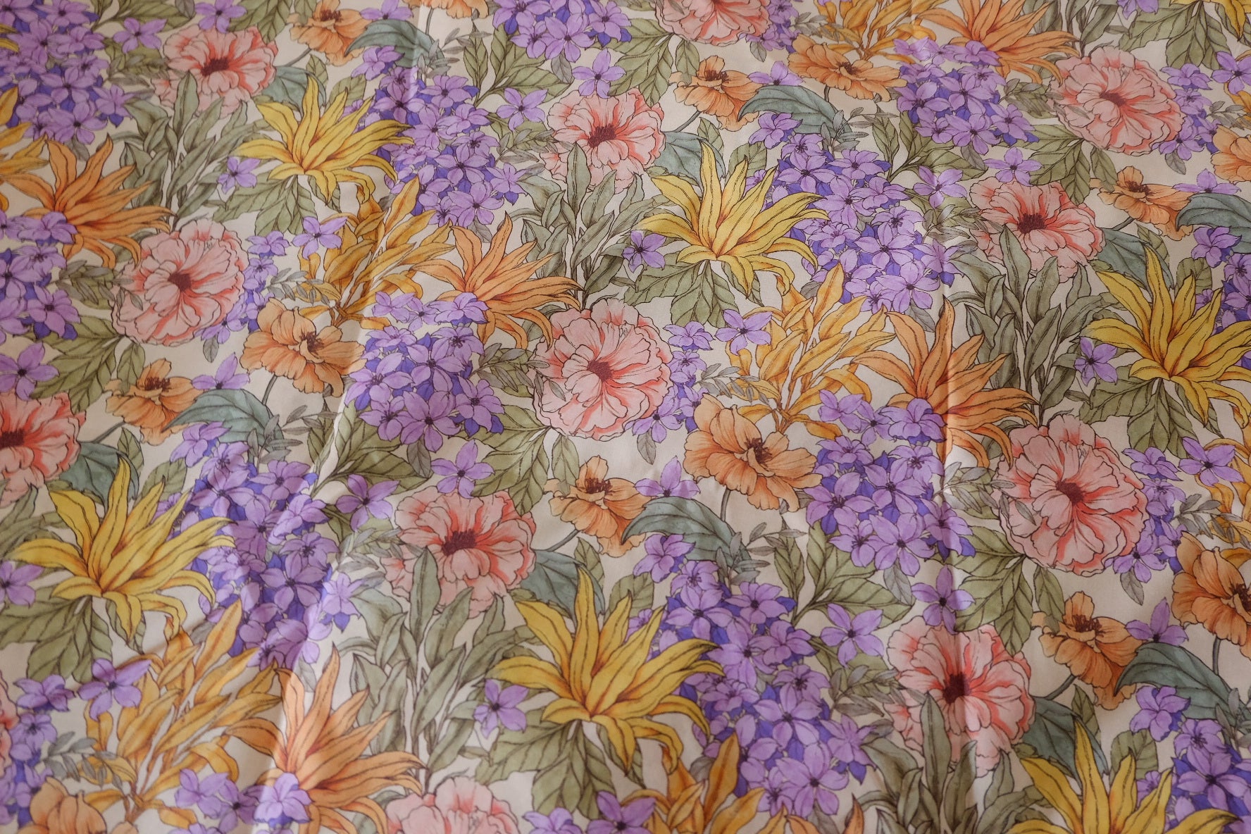 Vintage Garden Floral Cotton Poplin – 2.84 yd