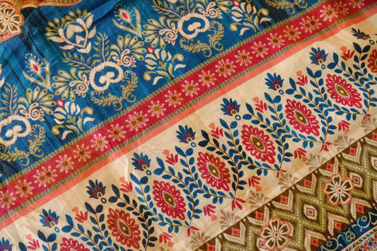 Bohemian Border Print Tencel Linen Fabric – 3 yd