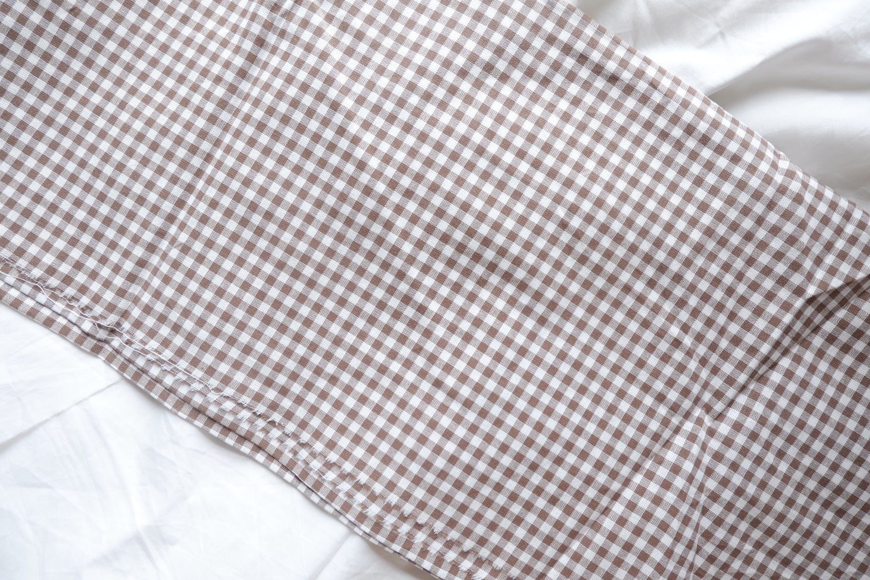 Brown Gingham Yarn-Dyed Cotton – 2.2 yd