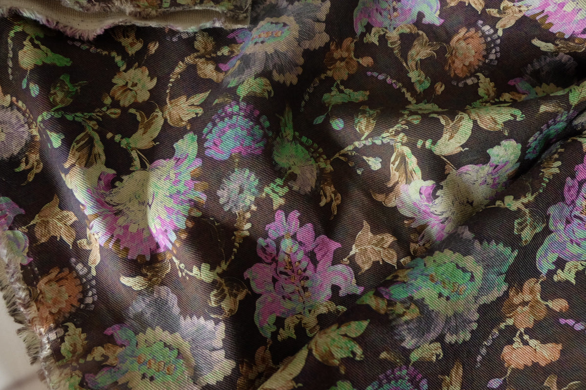 Dark Garden Double-Layer Cotton Twill – 2.2 yd