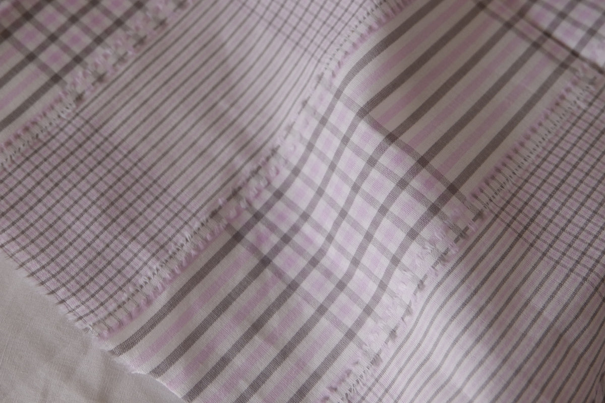 Fringed Patchwork Check Cotton – 2.2 yd