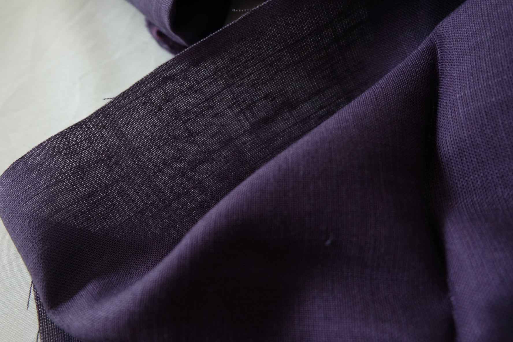 Deep Purple Linen Fabric – 2.2 yd