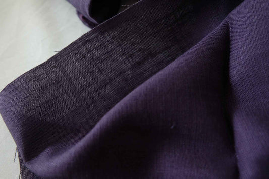 Deep Purple Linen Fabric – 2.2 yd