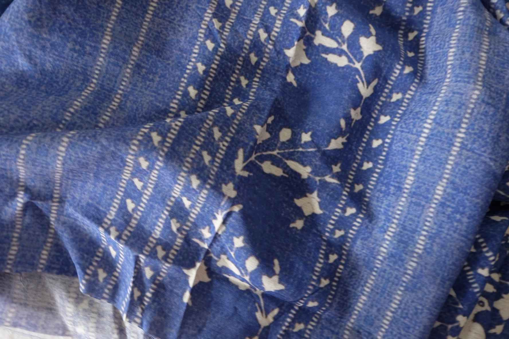 Blue Bird Rayon-Ramie Blend Fabric – 2.2 yd