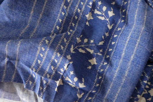 Blue Bird Rayon-Ramie Blend Fabric – 2.2 yd