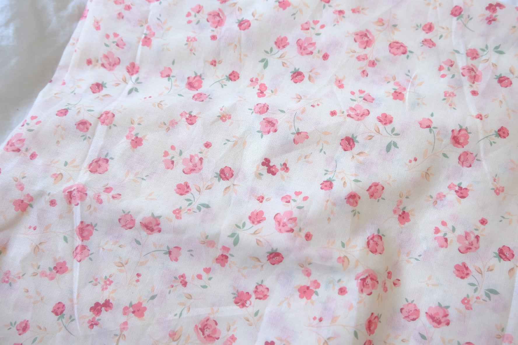 Soft Pink Rose Cotton Lawn Fabric — 2 yd