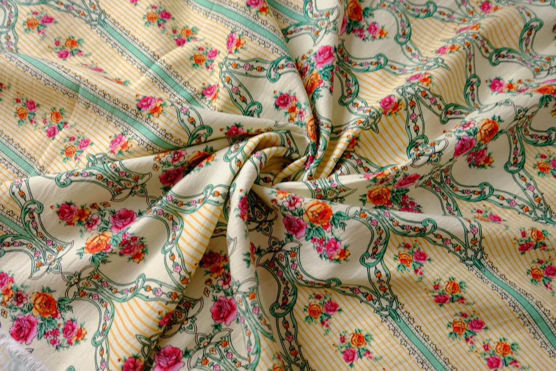 Vintage Rose Tencel Linen Fabric - 2.19 Yards