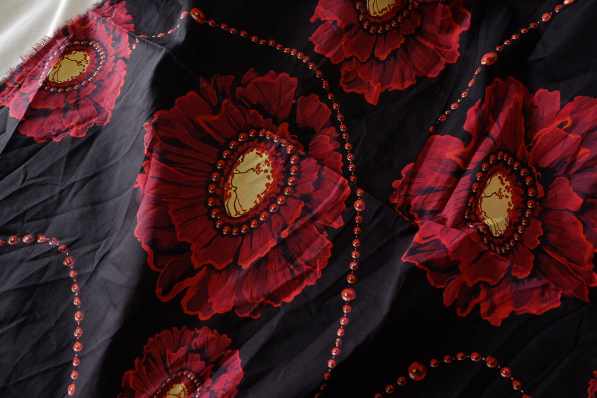 Ruby Garland Cotton Lawn — 3.28 yd