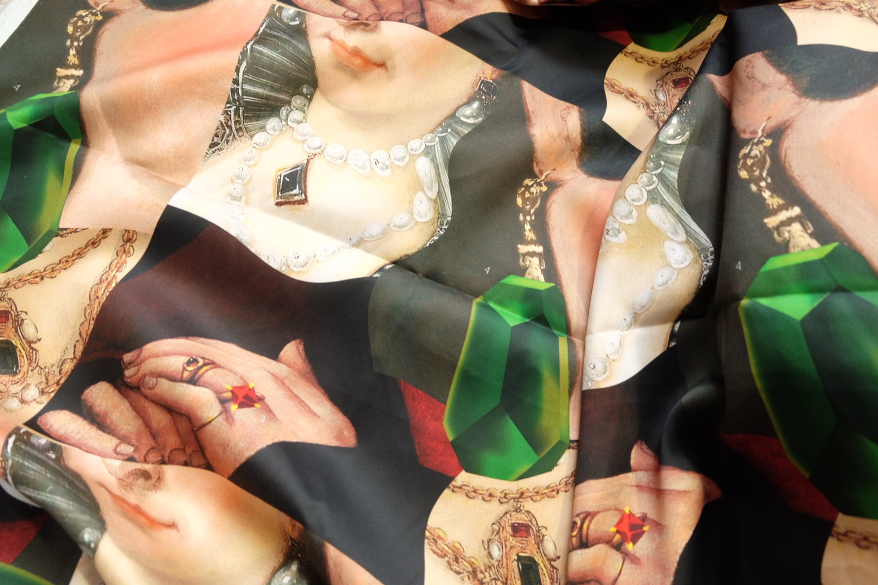 Baroque Collage Cotton Sateen, 3.3 Yards