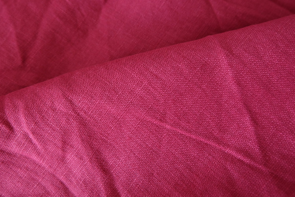 Raspberry Pink – Heavyweight Pure Linen | 2.5 Yards
