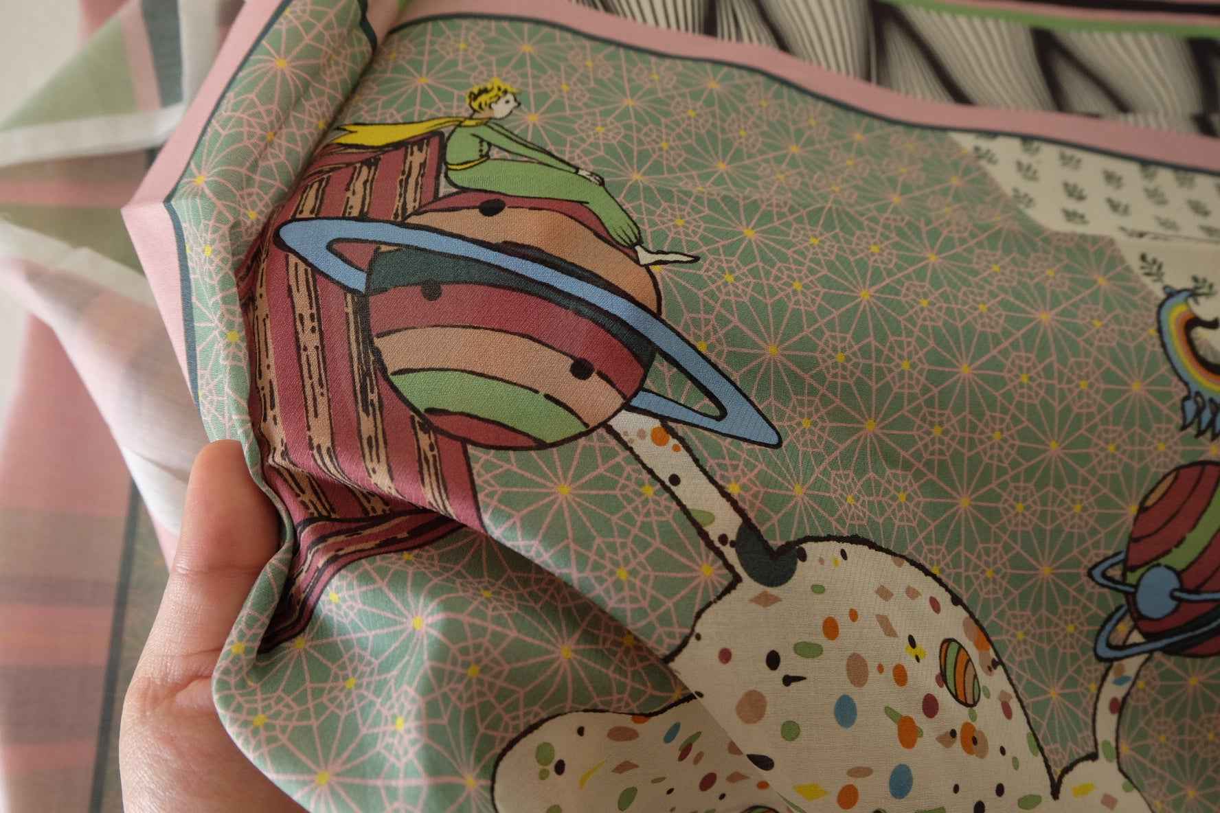 Storybook Planet Cotton Fabric – 2.75 yd