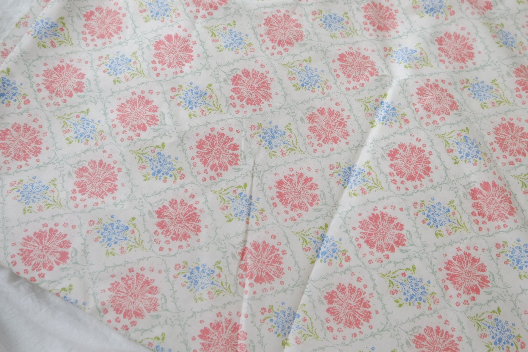 Blush Meadow Cotton Poplin, 2.2 Yards