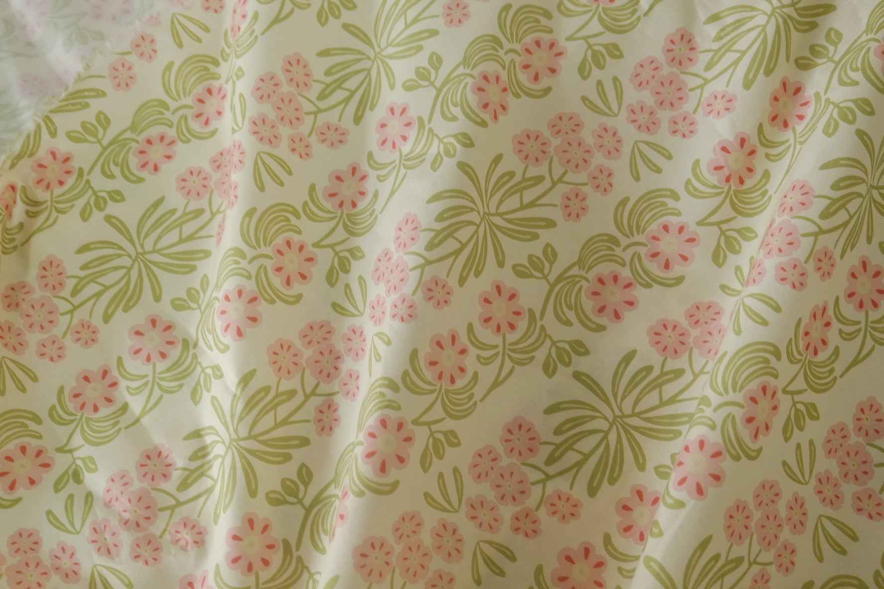 Pink Meadow Floral Cotton Poplin – 3.3 yd