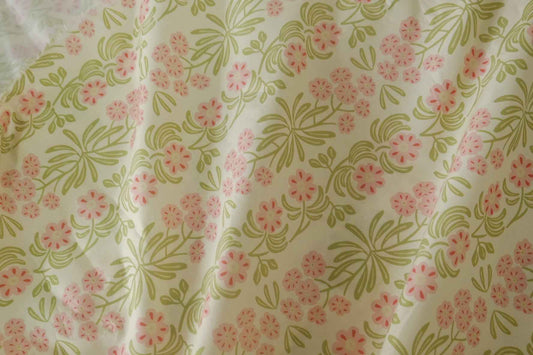 Pink Meadow Floral Cotton Poplin – 3.3 yd