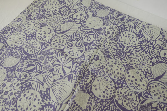 Purple Ornament 60s Cotton Poplin – 2.2 yd