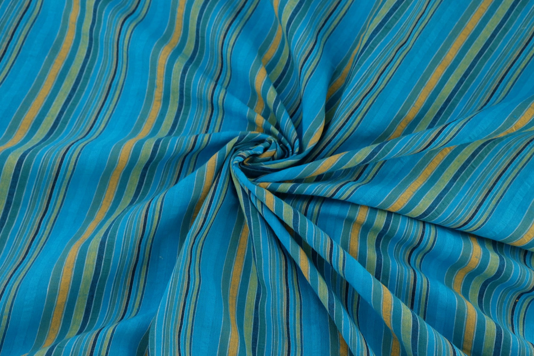 Textured Woven Stripe Poly Cotton Fabric – 2.2 yd