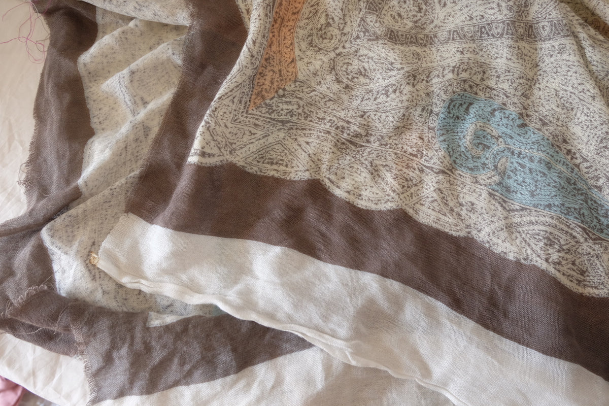 Vintage Paisley – Ultra-Lightweight Cotton Jersey Panel | 2.3 yards